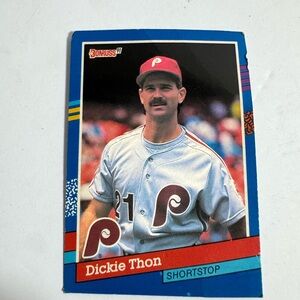 Donruss 91 Dickie Thon Baseball Card
